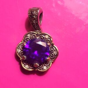 Art jewels purple pendant